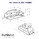 Minola HBI 52621 WH GLASS 700 LED