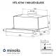 Minola HTL 6734 WH 1100 LED GLASS