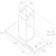 Elica BIO ISLAND BLRO/A/120X53 ROVERE